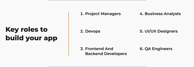 Key roles to build your app