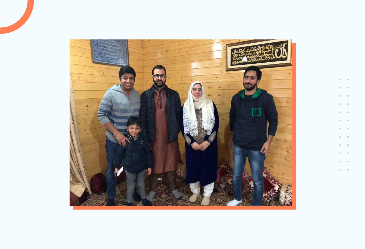 Bassam with his family