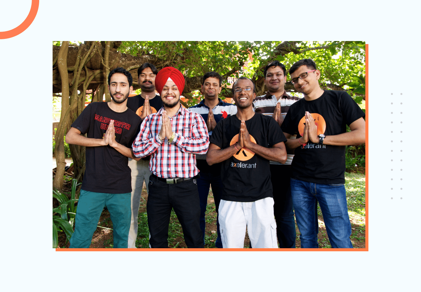 Jaspreet with team members