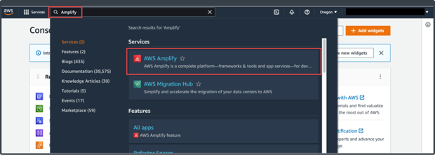Search for Amplify