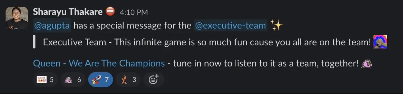 Ankur Gupta_s song dedication to the executive team