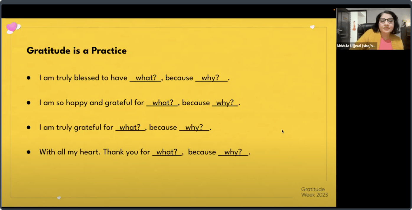 Gratitude Session at Axelerant