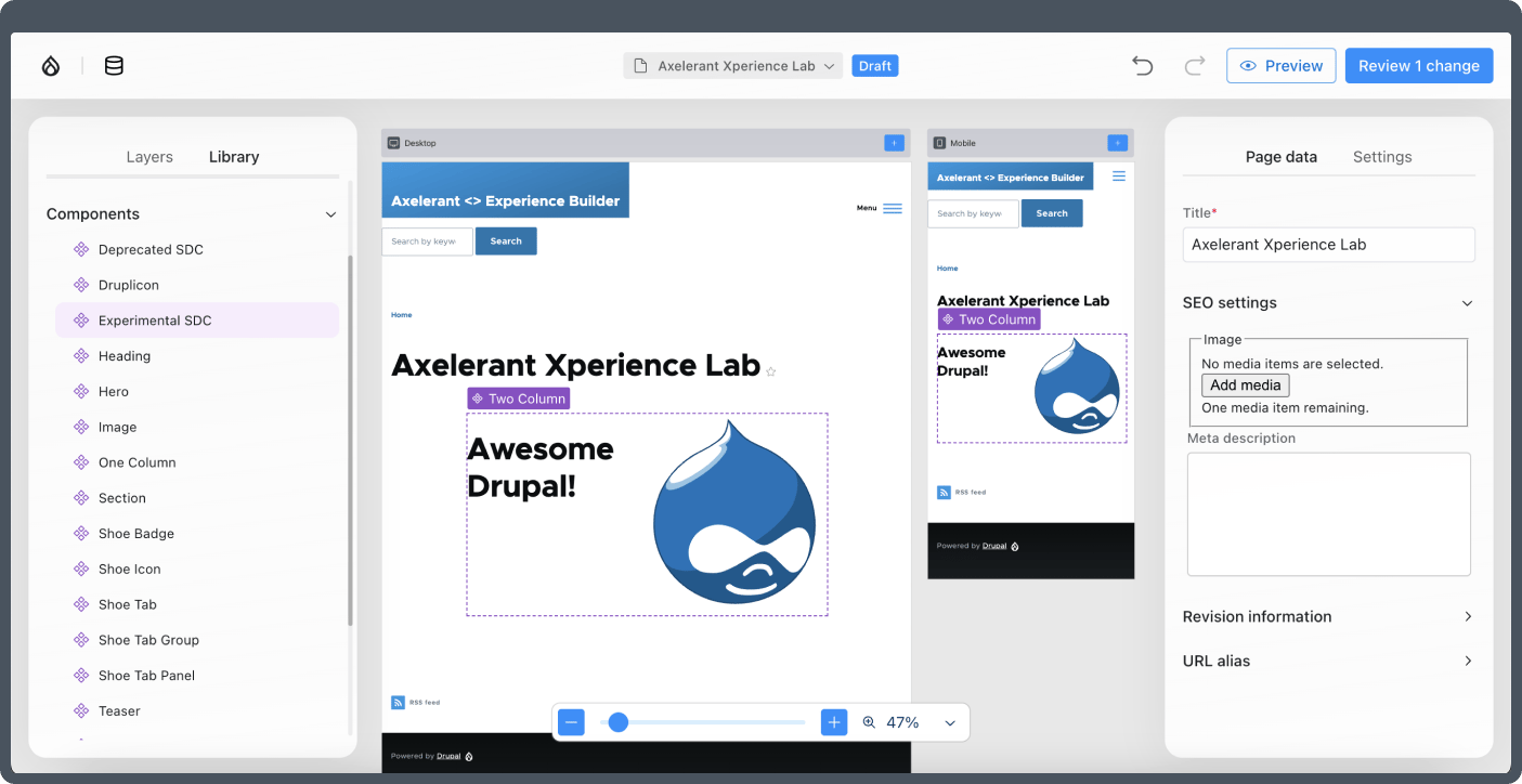 Real-Time Previews and Editing