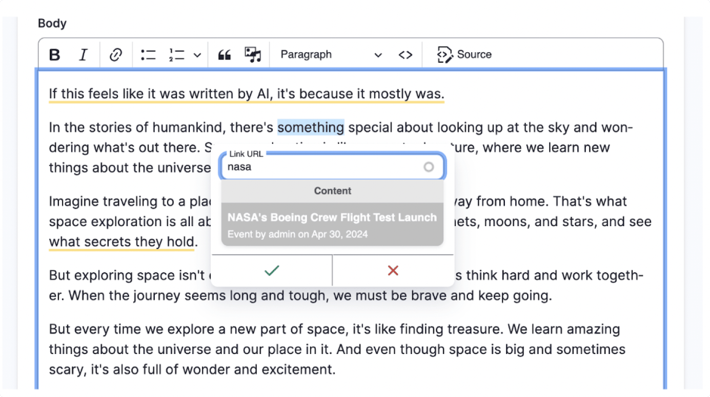 Drupal Linkit Module