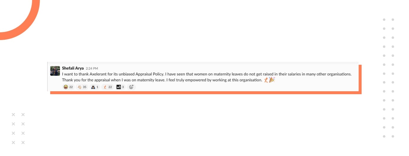 Shefali Arya grateful about Axelerants unbiased appraisal