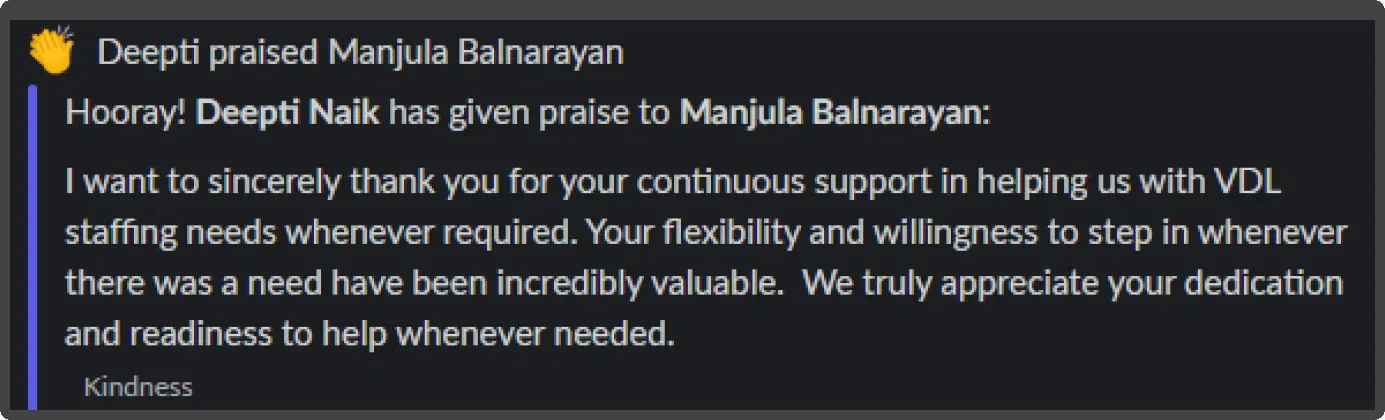 Axelerant recognition screenshot