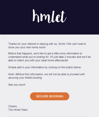 Hmlet call to action