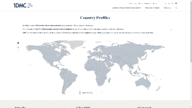 Enhanced Data Visualization Of Country Pages And IDMC Data Portal