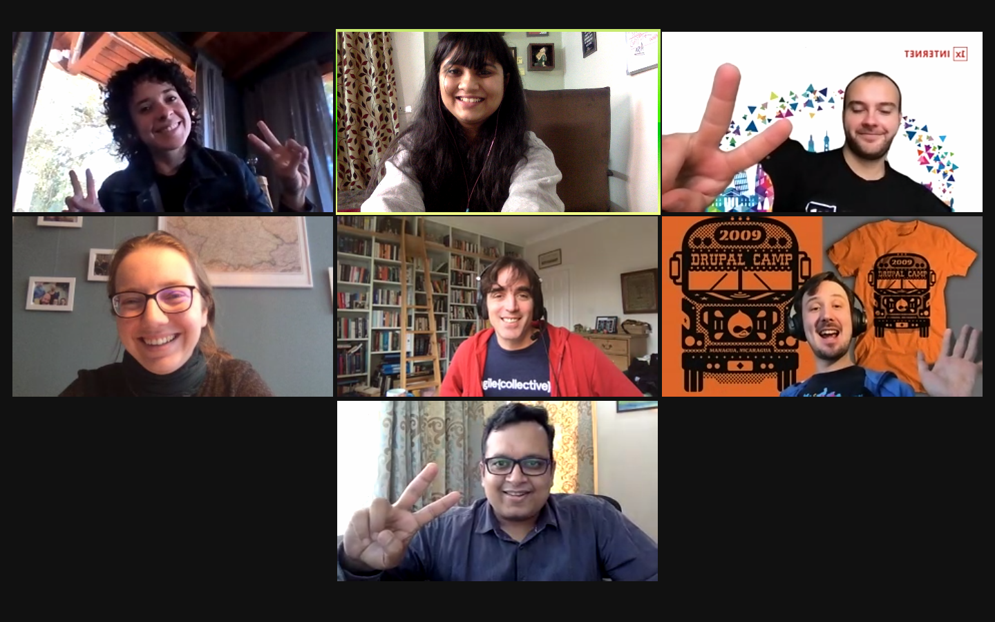 Axelerant at DrupalCon Europe 2020, a wrap-up screenshot of a zoom meeting